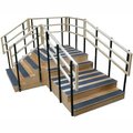 Fabrication Enterprises Bariatric Training Stairs, 78" x 104" Footprint, 1000 lb Capacity 15-4207